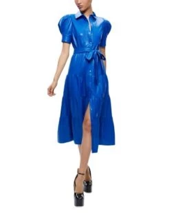 Miranda Faux Leather Tiered Dress - Alice And Olivia 12 Miranda Faux Leather Tiered Dress - Alice And Olivia -Alice And Olivia 13073147 fpx