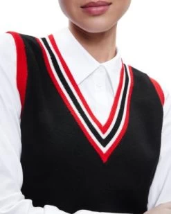 Orly Tipped Sweater Vest & Top - Alice And Olivia -Alice And Olivia 13073496 fpx