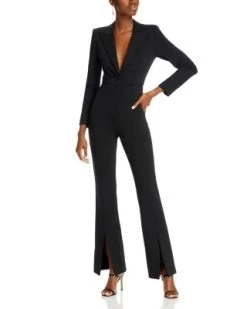 Donovan Strong Shoulder Jumpsuit - Alice And Olivia