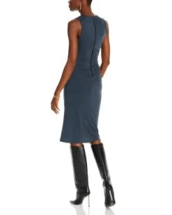 Derika Ruched Midi Dress - Alice And Olivia 10 Derika Ruched Midi Dress - Alice And Olivia -Alice And Olivia 13080268 fpx