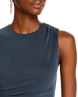 Derika Ruched Midi Dress - Alice And Olivia 7 Derika Ruched Midi Dress - Alice And Olivia - Image 5