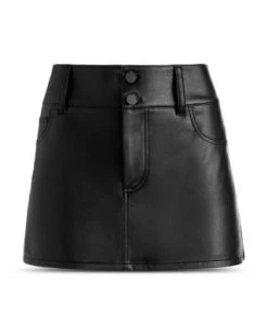 Laika Faux Leather Mini Skirt - Alice And Olivia -Alice And Olivia 13092331 fpx