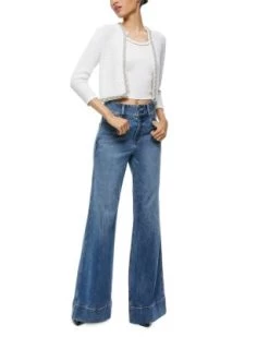 Akira Crystal Embellished Cardigan - Alice And Olivia -Alice And Olivia 13110619 fpx