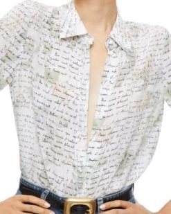 Willa Printed Silk Shirt - Alice And Olivia -Alice And Olivia 13110631 fpx