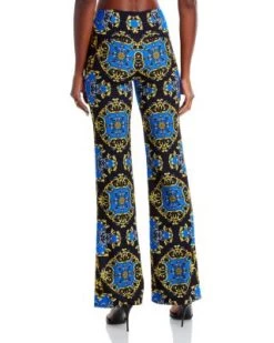 Teeny Printed Flared Pants - Alice And Olivia -Alice And Olivia 13117981 fpx