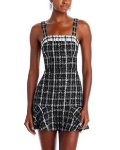 Kaidra Square Neck Dress - Alice And Olivia