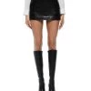 Rubi Croc-Embossed Faux Leather Mini Skirt - Alice And Olivia -Alice And Olivia 13119118 fpx