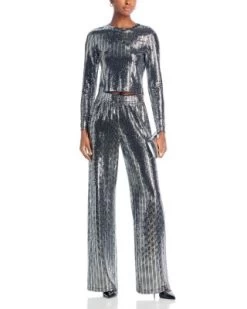 Elba Wide Leg Pants - Alice And Olivia -Alice And Olivia 13139051 fpx