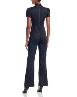 Jorah Short Sleeve Jumpsuit - Alice And Olivia -Alice And Olivia 13139208 fpx