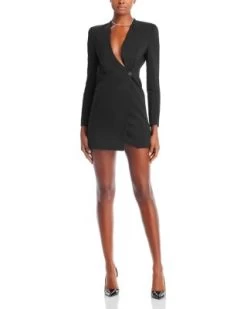 Guenda Curved Neck Dress - Alice And Olivia -Alice And Olivia 13139246 fpx