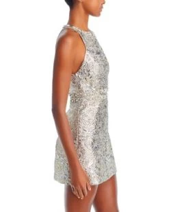Dru Metallic Mini Dress - Alice And Olivia -Alice And Olivia 13139267 fpx