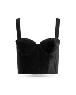 Jeanna Cropped Bustier Top - Alice And Olivia -Alice And Olivia 13142516 fpx