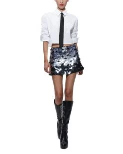 Large Sequined Mini Skirt - Alice And Olivia -Alice And Olivia 13150972 fpx