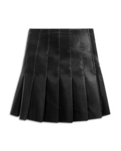 Carter Shiny Pleated Mini Skirt - Alice And Olivia -Alice And Olivia 13151033 fpx