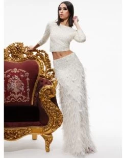 Delaina Embellished Cropped Top - Alice And Olivia -Alice And Olivia 13151090 fpx