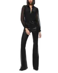 Roanne Blouson Sleeve Blouse - Alice And Olivia -Alice And Olivia 13155024 fpx