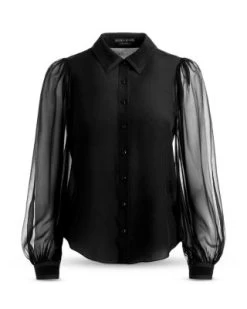 Roanne Blouson Sleeve Blouse - Alice And Olivia -Alice And Olivia 13155026 fpx