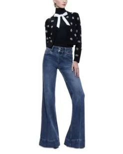 Trina Wool Blend Embellished Cardigan - Alice And Olivia -Alice And Olivia 13156318 fpx