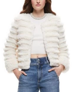 Fawn Faux Fur Jacket - Alice And Olivia -Alice And Olivia 13156321 fpx