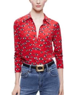 Silk Printed Shirt - Alice And Olivia