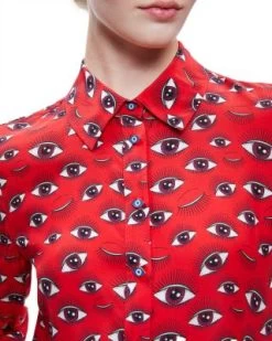 Silk Printed Shirt - Alice And Olivia -Alice And Olivia 13156340 fpx