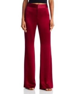Deanna High Rise Slim Bootcut Pants - Alice And Olivia