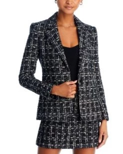 Macey Tweed Blazer - Alice And Olivia