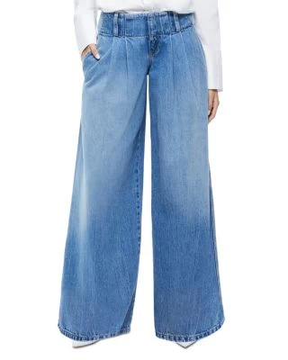 High Rise Wide Leg Jeans In Vint Blue - Alice And Olivia 3 High Rise Wide Leg Jeans In Vint Blue - Alice And Olivia
