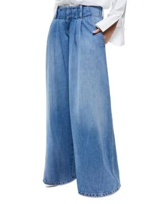 High Rise Wide Leg Jeans In Vint Blue - Alice And Olivia 5 High Rise Wide Leg Jeans In Vint Blue - Alice And Olivia - Image 3