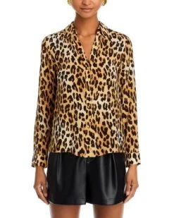 Eloise Leopard Print Blouse - Alice And Olivia -Alice And Olivia 13182005 fpx