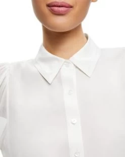 Roanne Blouson Sleeve Blouse - Alice And Olivia -Alice And Olivia 13208972 fpx