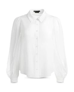 Roanne Blouson Sleeve Blouse - Alice And Olivia -Alice And Olivia 13208973 fpx