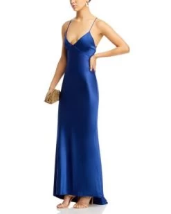 Montana Lace Up Back Slip Gown - Alice And Olivia -Alice And Olivia 13221074 fpx