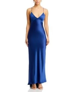 Montana Lace Up Back Slip Gown - Alice And Olivia -Alice And Olivia 13221075 fpx