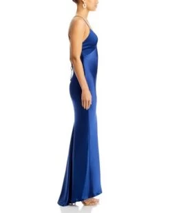 Montana Lace Up Back Slip Gown - Alice And Olivia -Alice And Olivia 13221077 fpx