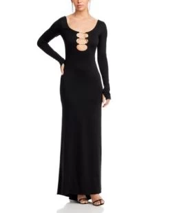 Kalena Scoop Neck Cutout Maxi Dress - Alice And Olivia