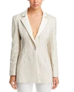 Yona Embellished Pinstripe Blazer - Alice And Olivia -Alice And Olivia 13227802 fpx