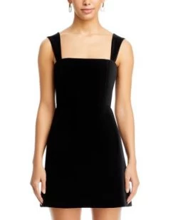 Taylum Sleeveless Velvet Mini Dress - Alice And Olivia -Alice And Olivia 13227810 fpx