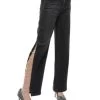 Gayle Embellished Flare Jeans In Maya Charcoal Black - Alice And Olivia -Alice And Olivia 13244644 fpx