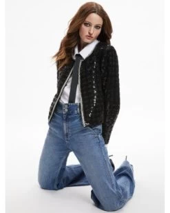 Kidman Sequined Tweed Jacket - Alice And Olivia -Alice And Olivia 13244720 fpx