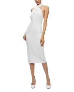 Suellen Twist Neck Halter Wool Dress - Alice And Olivia 12 Suellen Twist Neck Halter Wool Dress - Alice And Olivia -Alice And Olivia 13244743 fpx