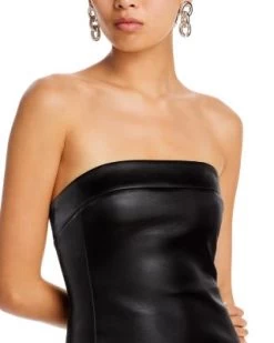 Kelly Faux Leather Strapless Dress - Alice And Olivia 13 Kelly Faux Leather Strapless Dress - Alice And Olivia -Alice And Olivia 13244751 fpx