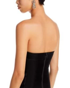 Kelly Faux Leather Strapless Dress - Alice And Olivia 15 Kelly Faux Leather Strapless Dress - Alice And Olivia -Alice And Olivia 13244752 fpx