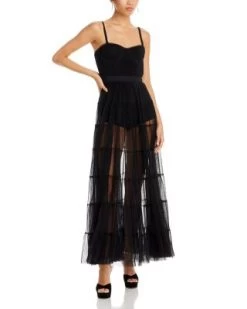 Deena Pleated Maxi Dress - Alice And Olivia