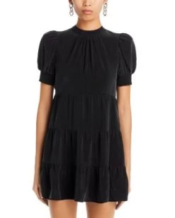 Dorine Puff Sleeve Trapeze Dress - Alice And Olivia -Alice And Olivia 13244776 fpx