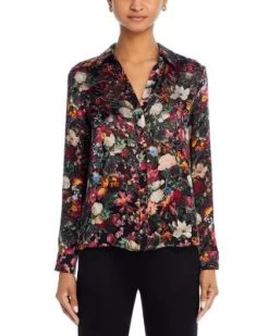 Eloise Button Down Blouse - Alice And Olivia -Alice And Olivia 13244790 fpx
