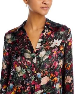 Eloise Button Down Blouse - Alice And Olivia -Alice And Olivia 13244792 fpx