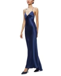 Montana Lace Up Back Slip Gown - Alice And Olivia -Alice And Olivia 13251300 fpx