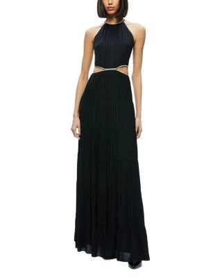 Myrtice Embellished Cutout Gown - Alice And Olivia 3 Myrtice Embellished Cutout Gown - Alice And Olivia