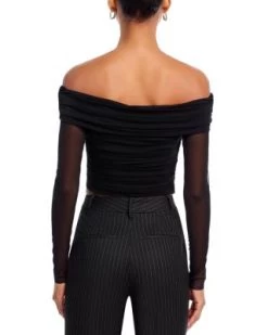 Isadola Off-the-Shoulder Ruched Top - Alice And Olivia -Alice And Olivia 13317344 fpx